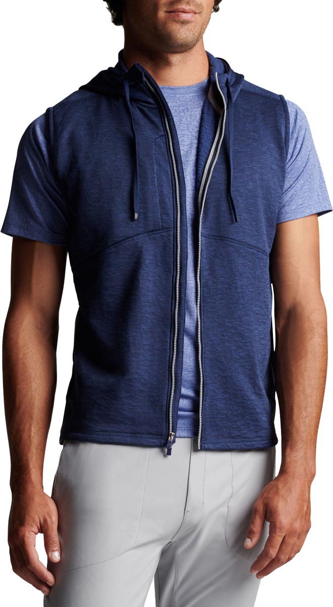 Peter Millar Eclipse Performance Hooded FullZip Golf Vests
